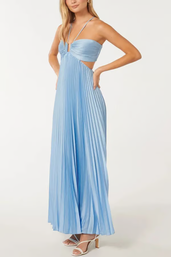 Tansy - Sommer Glow Halter Maxi Kjole