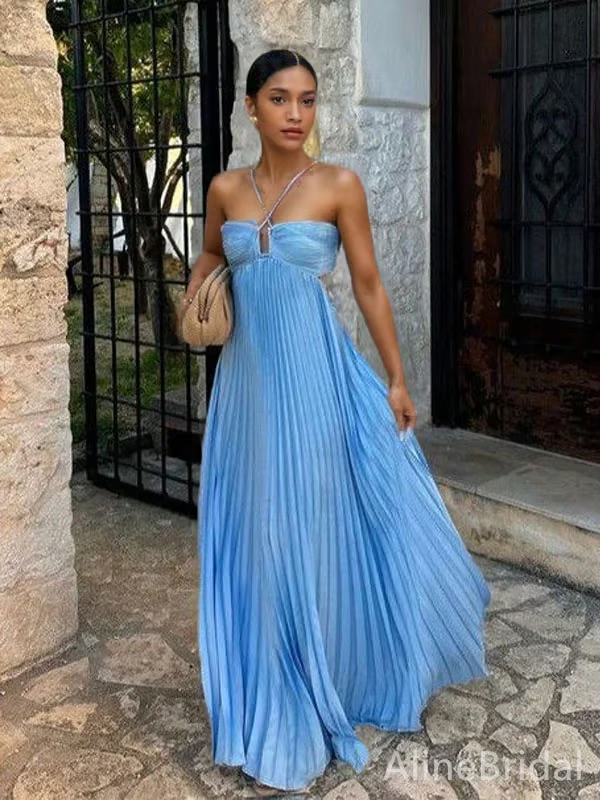 Tansy - Sommer Glow Halter Maxi Kjole