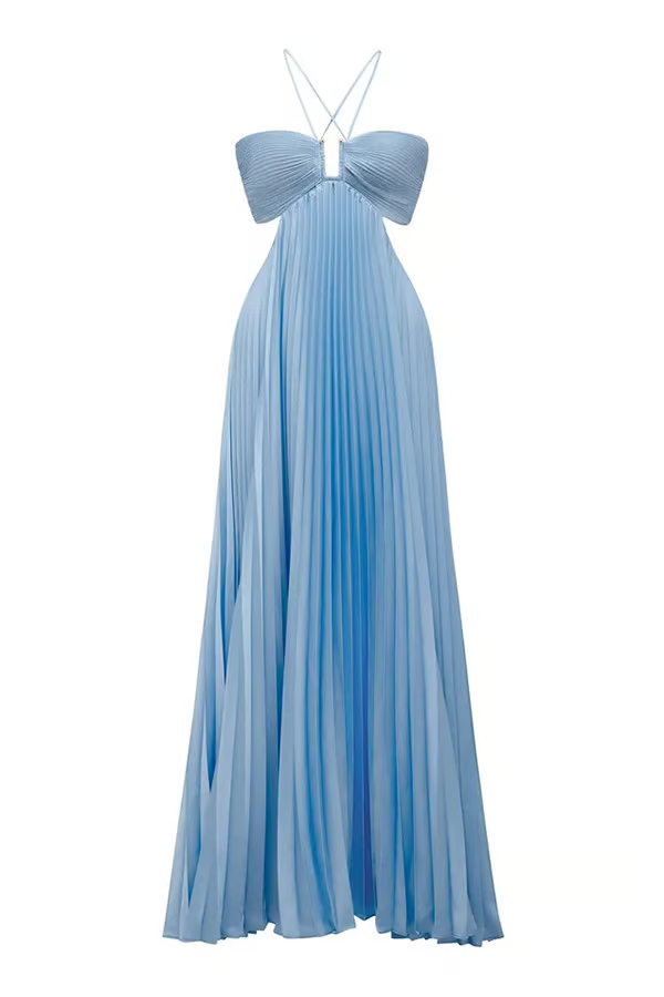 Tansy - Sommer Glow Halter Maxi Kjole