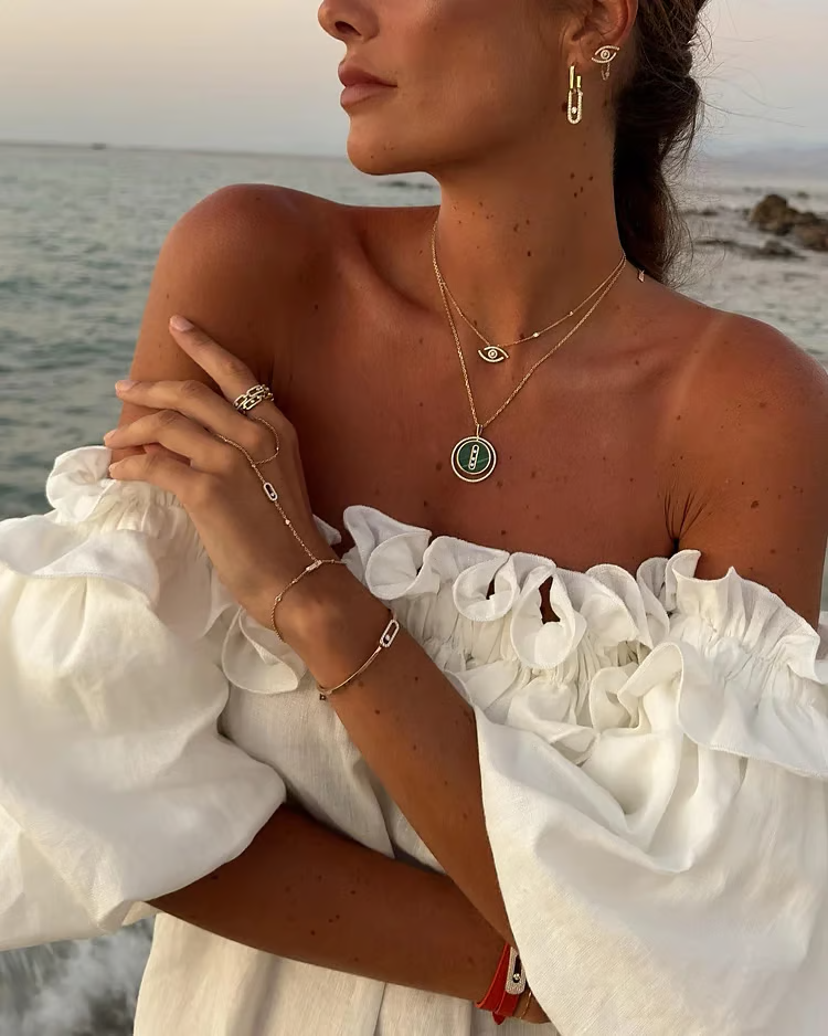 Sofia - Linen Dreams Off-Shoulder Kjole