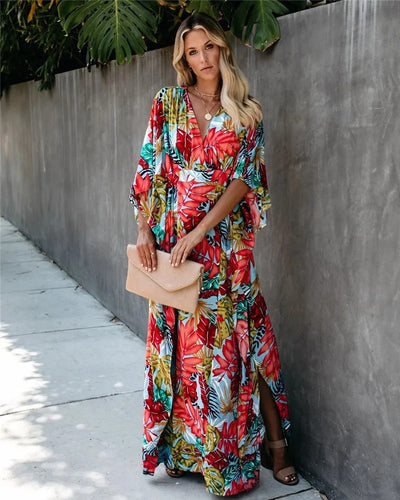 Juniper - Boho Breeze Kimono Maxikjole