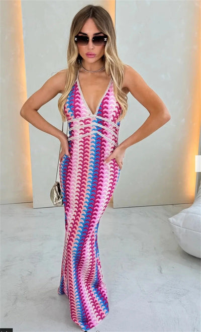 Charlotte - Boho Hæklet Strandtunikakjole 