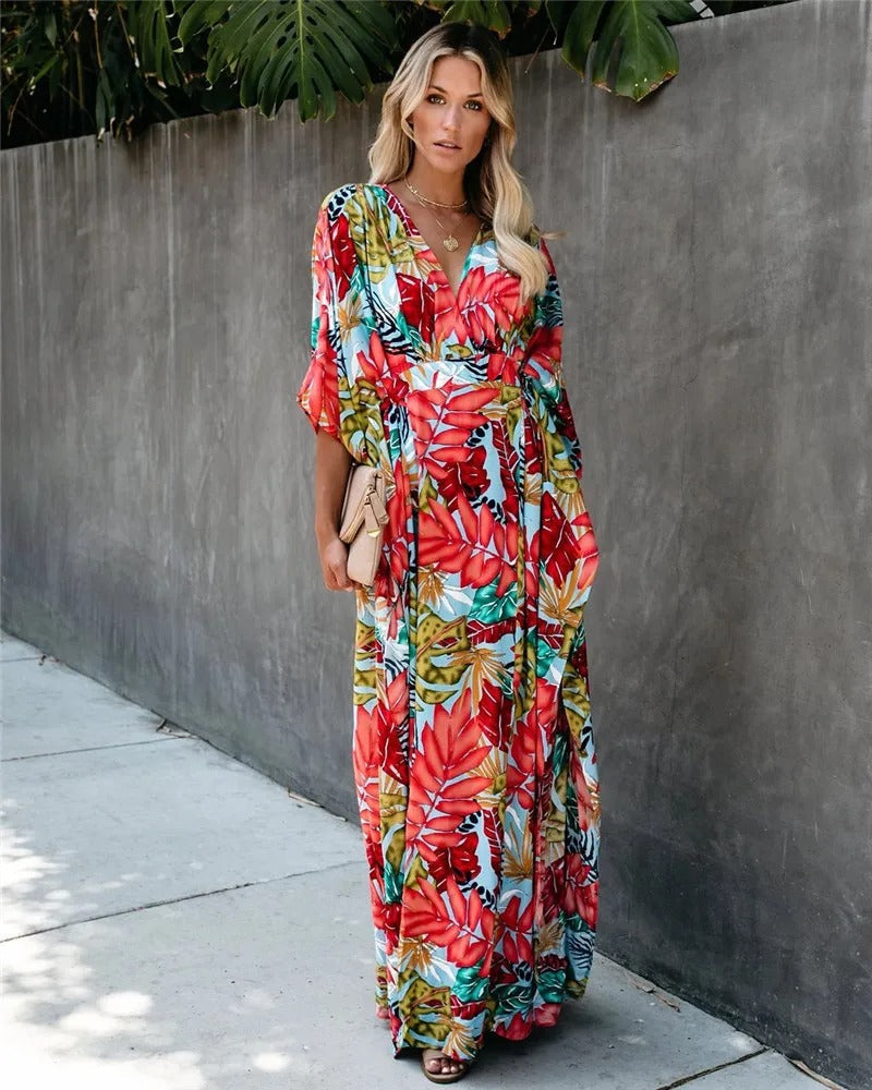 Juniper - Boho Breeze Kimono Maxikjole