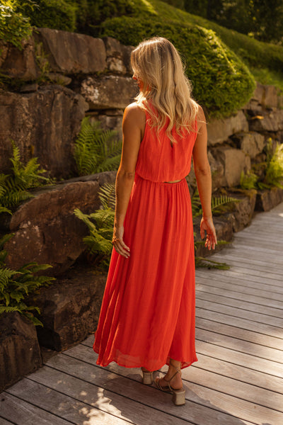 LISA™ | Sommerkjolen i livlig orange