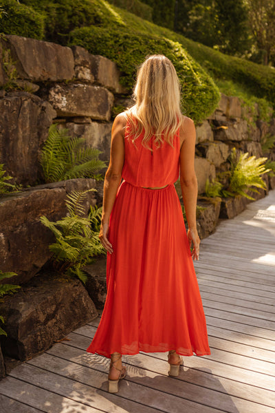 LISA™ | Sommerkjolen i livlig orange