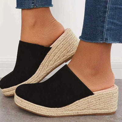 Marga™ | Elegante sandalen med gevlochten sleehak