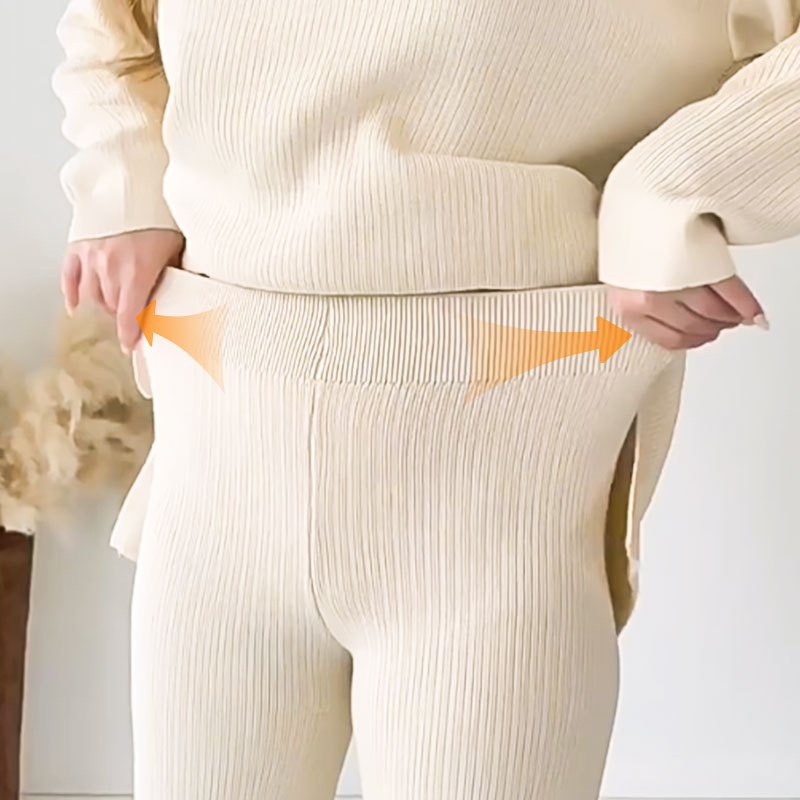 Erin - V-hals casual todelt sæt 