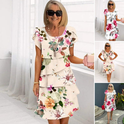 Lyra - Yndefuld Blomster Elegance Kjole
