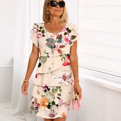 Lyra - Yndefuld Blomster Elegance Kjole