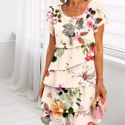 Lyra - Yndefuld Blomster Elegance Kjole