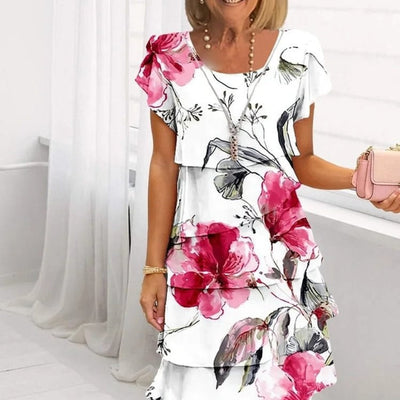 Lyra - Yndefuld Blomster Elegance Kjole