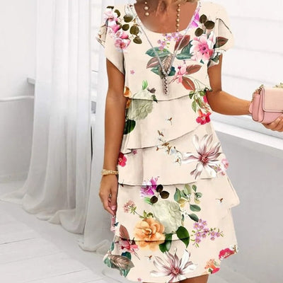 Lyra - Yndefuld Blomster Elegance Kjole