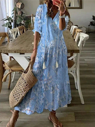 Dianna™ - Boho-kjole med mavedækning 