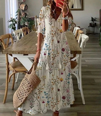 Dianna™ - Boho-kjole med mavedækning 