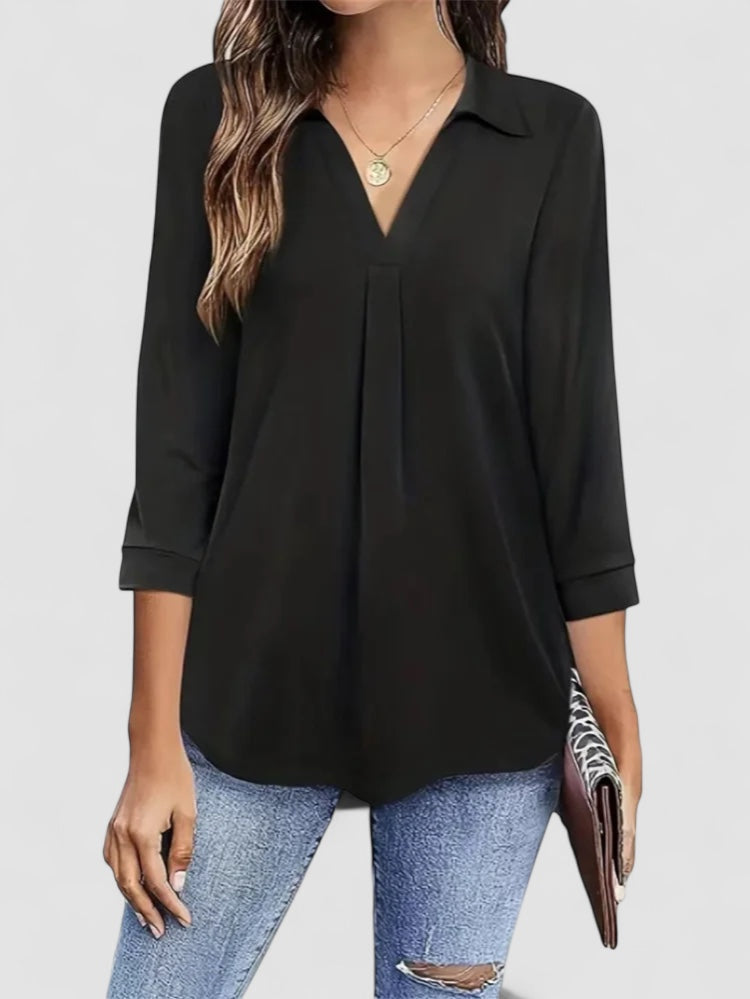 Linnea – Elegant hverdagstop med V-hals
